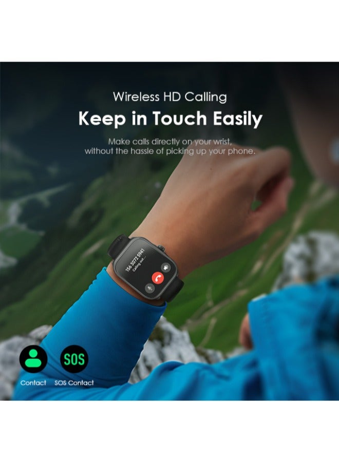 Oraimo - 340 mAh Watch Nova AM 2.01" AMOLED Screen Curved Cover Smart Watch Black - Image 1