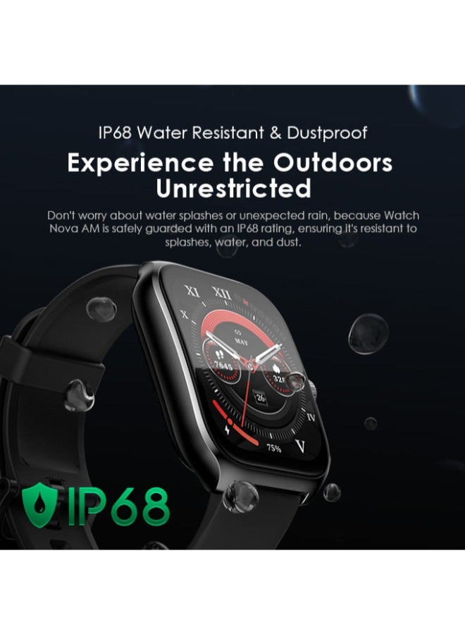 Oraimo - 340 mAh Watch Nova AM 2.01" AMOLED Screen Curved Cover Smart Watch Black - Image 1