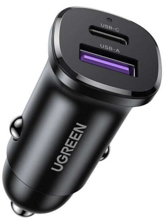 Ugreen UGREEN 2-Port Fast Car Charger 30W Black  - Image 1