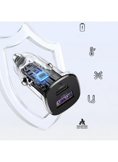 Ugreen UGREEN 2-Port Fast Car Charger 30W Black  - Image 3