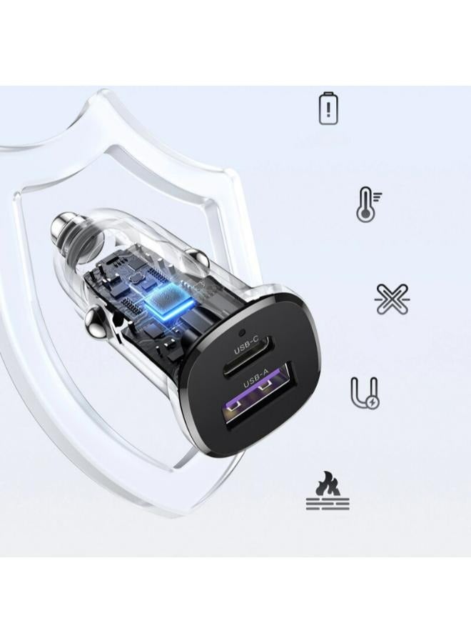 Ugreen UGREEN 2-Port Fast Car Charger 30W Black  - Image 3