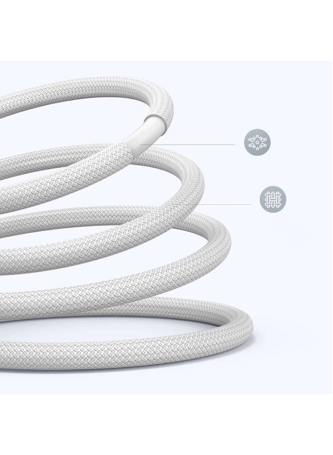 Ugreen - UGREEN USB-C to USB-C 100W Braided Silicon 1M White - Image 1