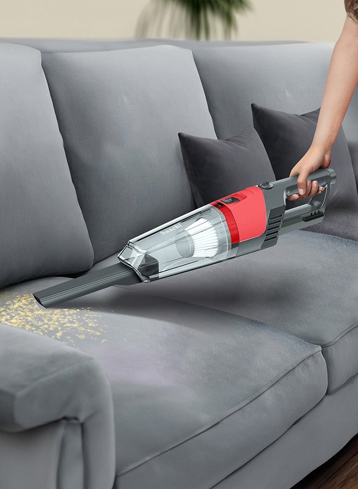 ساتشي 2-in-1 Rechargeable Cordless Stick Vacuum Cleaner: Powerful Cleaning with HEPA Filter & Rotating Brush 100 W NL-VC-1110RCH-BK Black  - Image 4