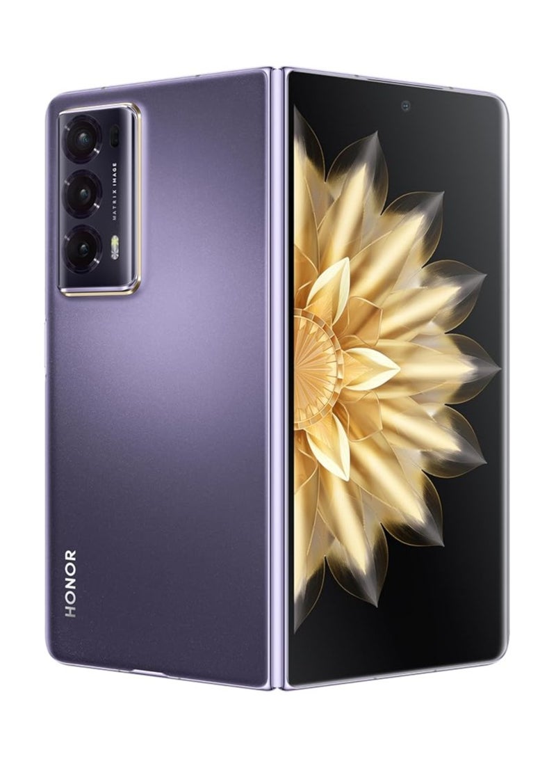 هونور Magic V2 Fold Dual SIM 16GB RAM 512GB ROM Purple 5G - International Version  - Image 2