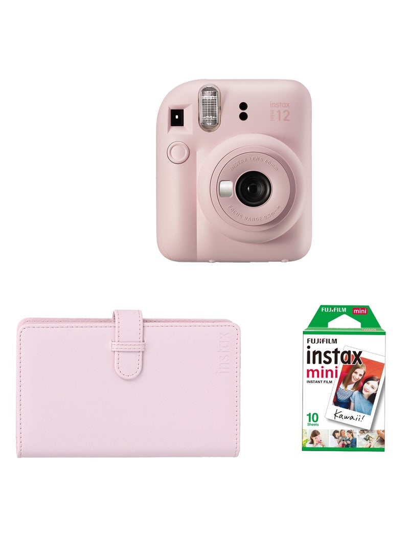 FUJIFILM Instax Camera Mini 12 joy Pack (Blossom Pink)  - Image 1