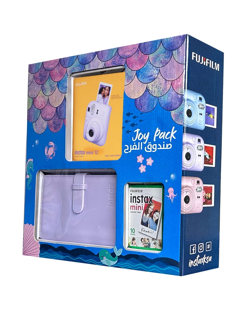 فوجي فيلم - Instax Camera Mini 12 joy Pack (Lilac Purple) - Image 1