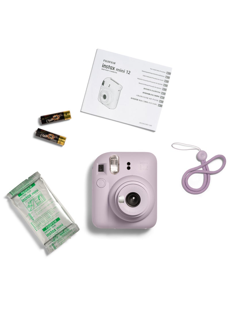 FUJIFILM Instax Camera Mini 12 joy Pack (Lilac Purple)  - Image 2