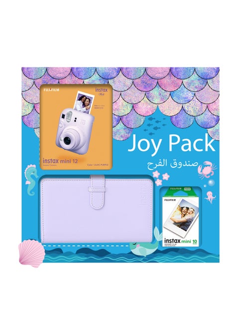 Instax Camera Mini 12 joy Pack (Lilac Purple)
