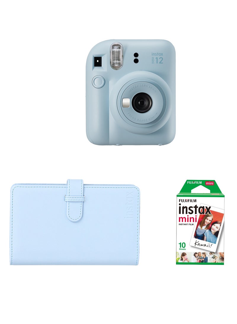 FUJIFILM Instax Camera Mini 12 joy Pack (Pastel Blue)  - Image 1