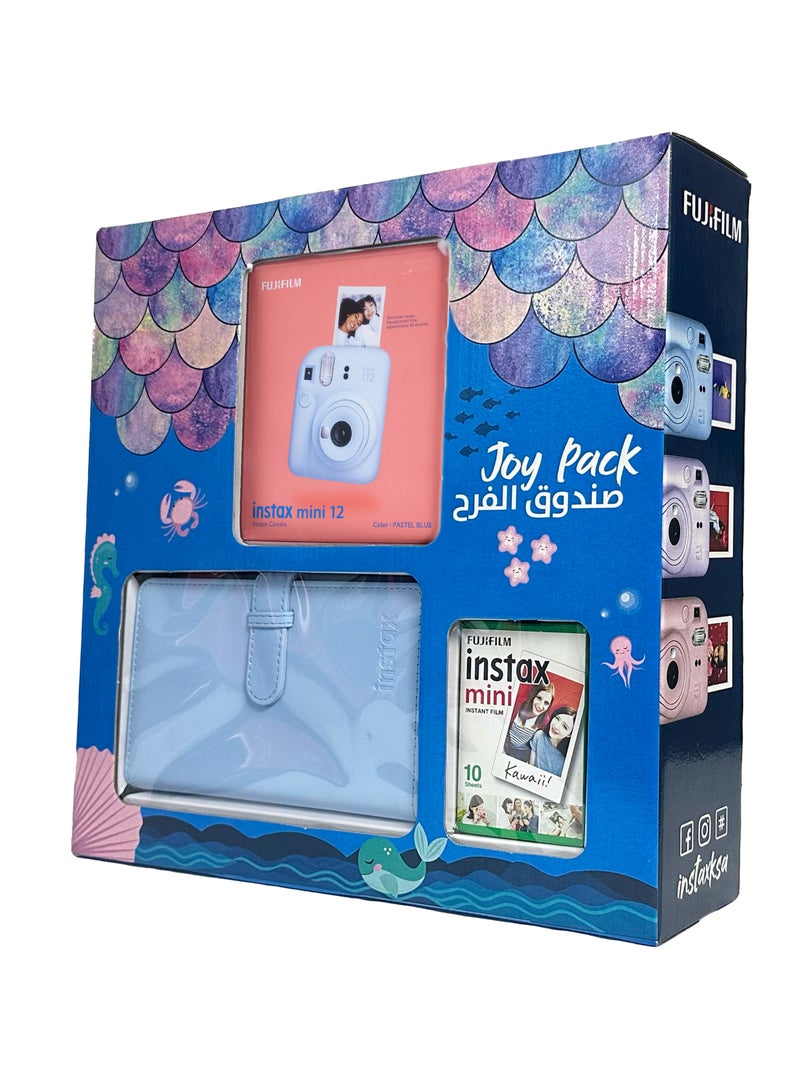 Instax Camera Mini 12 joy Pack (Pastel Blue) - pnsku/N70133760V/45/_/1733539583/7810deea-1896-4b64-be4b-b07746a58347