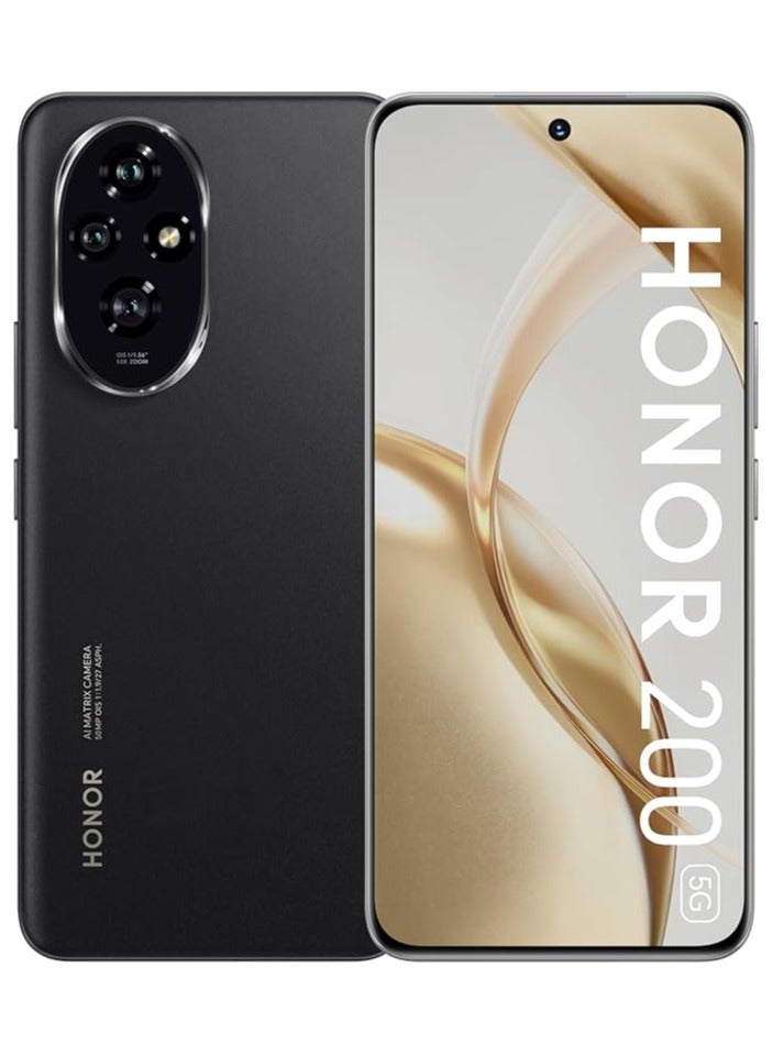 هونور 200 5G Dual SIM 12GB RAM 512GB ROM Black - International Version  - Image 1