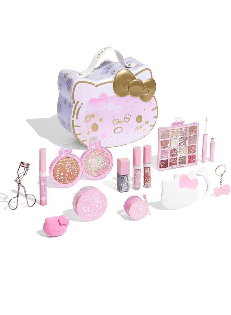 ويت اند وايلد PR Box, Makeup Set with Versatile Unique looks, 2-Layered Keepsake Box, Buildable & Blendable Formulas, Cruelty-Free & Vegan Hello Kitty - Image 1
