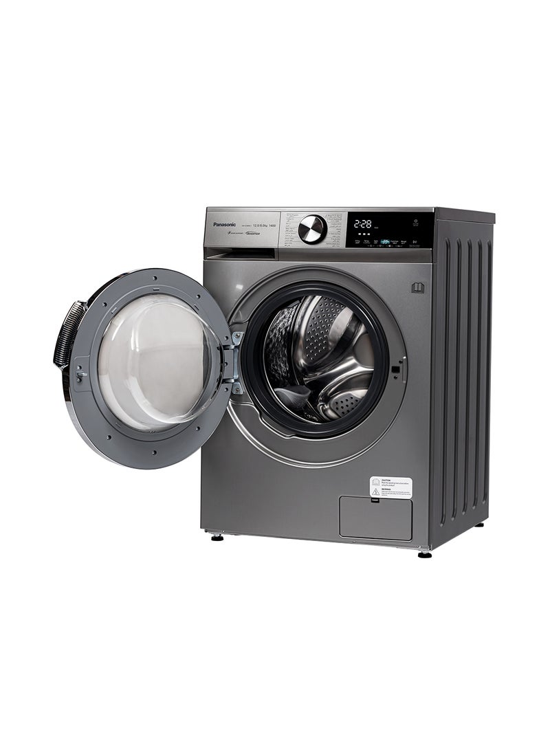 Panasonic All-in-One  12/8 Kg Washer & Dryer With ABAYA/Delicates /Stain Support / Active Foam by Active Speed / Inverter  / Steam Hygiene/ Pause & Add NA-S24ML1LAE Silver  - Image 3