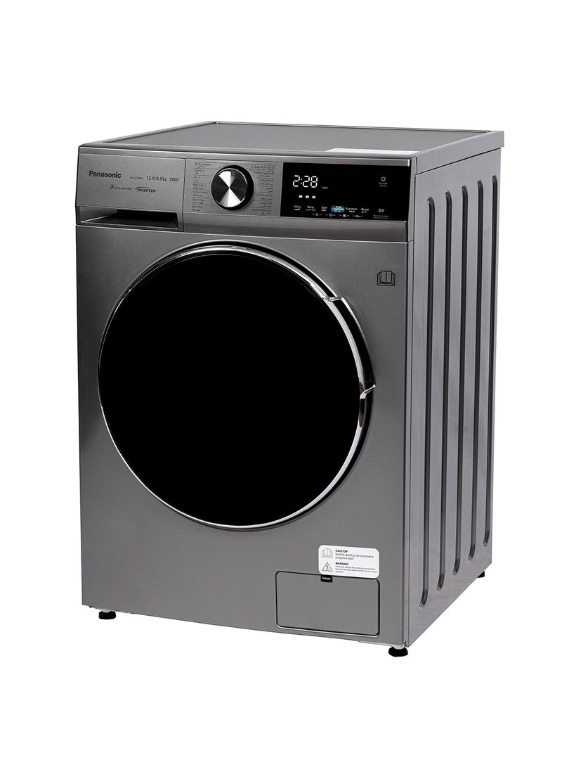 Panasonic All-in-One  12/8 Kg Washer & Dryer With ABAYA/Delicates /Stain Support / Active Foam by Active Speed / Inverter  / Steam Hygiene/ Pause & Add NA-S24ML1LAE Silver  - Image 4