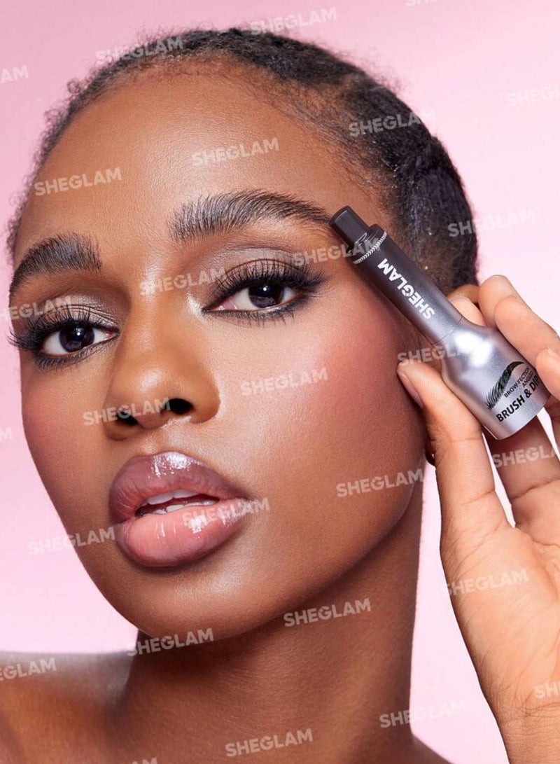 SHEGLAM Brow-Fection Angled Brush & Dip- Charcoal  - Image 3