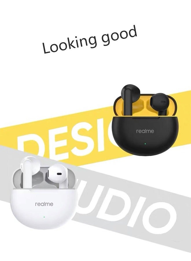 realme - Buds T01 Bluetooth Earbuds White - Image 1