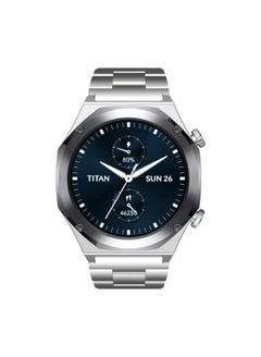 Maestro Smart Watch 1.43" AMOLED Round Display, Stainless Steel, Customisable UI, Smart AOD, Password, Extra Silicone Strap, Silver