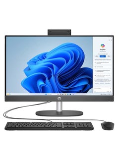HP ProOne All in One AIO With 23.8 Inch FULL HD (1920x1080) Display IPS, Intel Core i5 1335U Processor/8GB RAM DDR4/512GB SSD/Intel Iris Xe Graphic/ DOS(Without Windows) English/Arabic Black  - Image 1