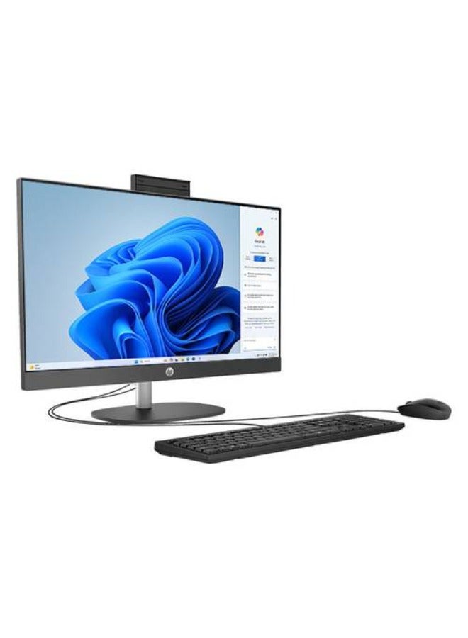 HP - ProOne All in One AIO With 23.8 Inch FULL HD (1920x1080) Display IPS, Intel Core i5 1335U Processor/8GB RAM DDR4/512GB SSD/Intel Iris Xe Graphic/ DOS(Without Windows) English/Arabic Black - Image 1
