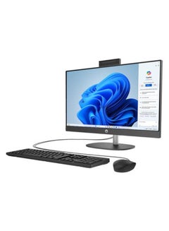 HP ProOne All in One AIO With 23.8 Inch FULL HD (1920x1080) Display IPS, Intel Core i5 1335U Processor/8GB RAM DDR4/512GB SSD/Intel Iris Xe Graphic/ DOS(Without Windows) English/Arabic Black  - Image 3