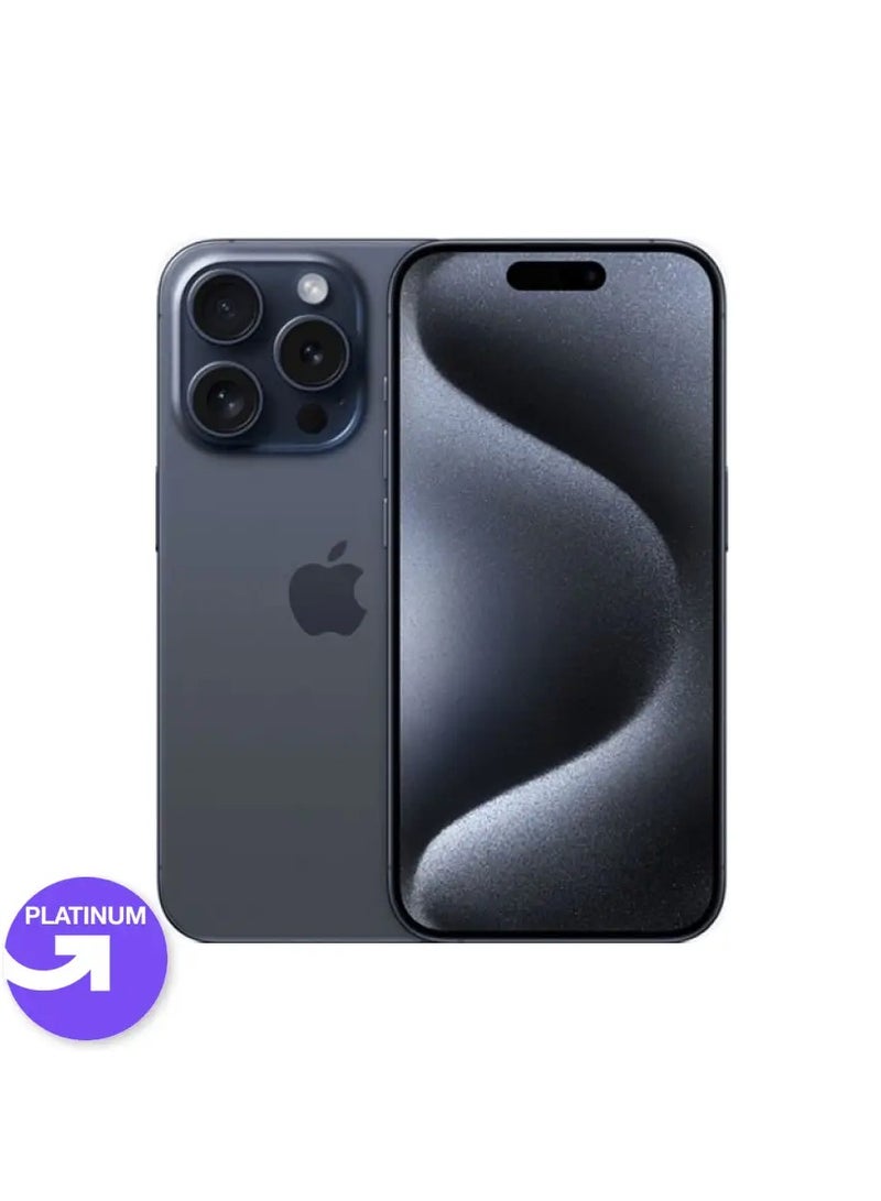 IPHONE 15 PRO MAX, 256GB, 8GB RAM, 5G, Single Sim, Blue Titanium, 1 Year Warranty  | Platinum Grade | UPGRADE Refurbished
