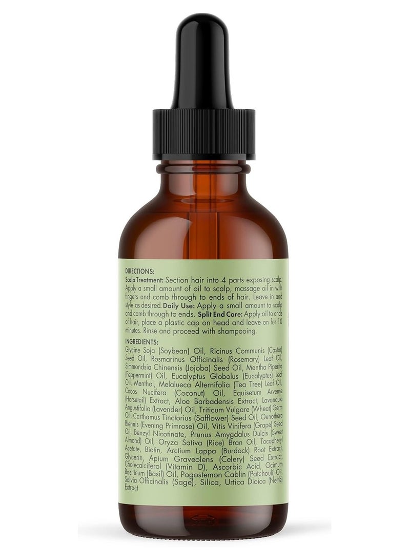 Rosemary Mint Scalp And Hair Strengthening Oil Hair Roots And Eyebrows Nourishment, Hair Growth, And Hairfall Treatment Pure Oil Lab Tested / 2OZ 55ml - pnsku/N70133873V/45/_/1733708758/d35f00d2-b945-4eae-98de-fd0bd5f38e7f