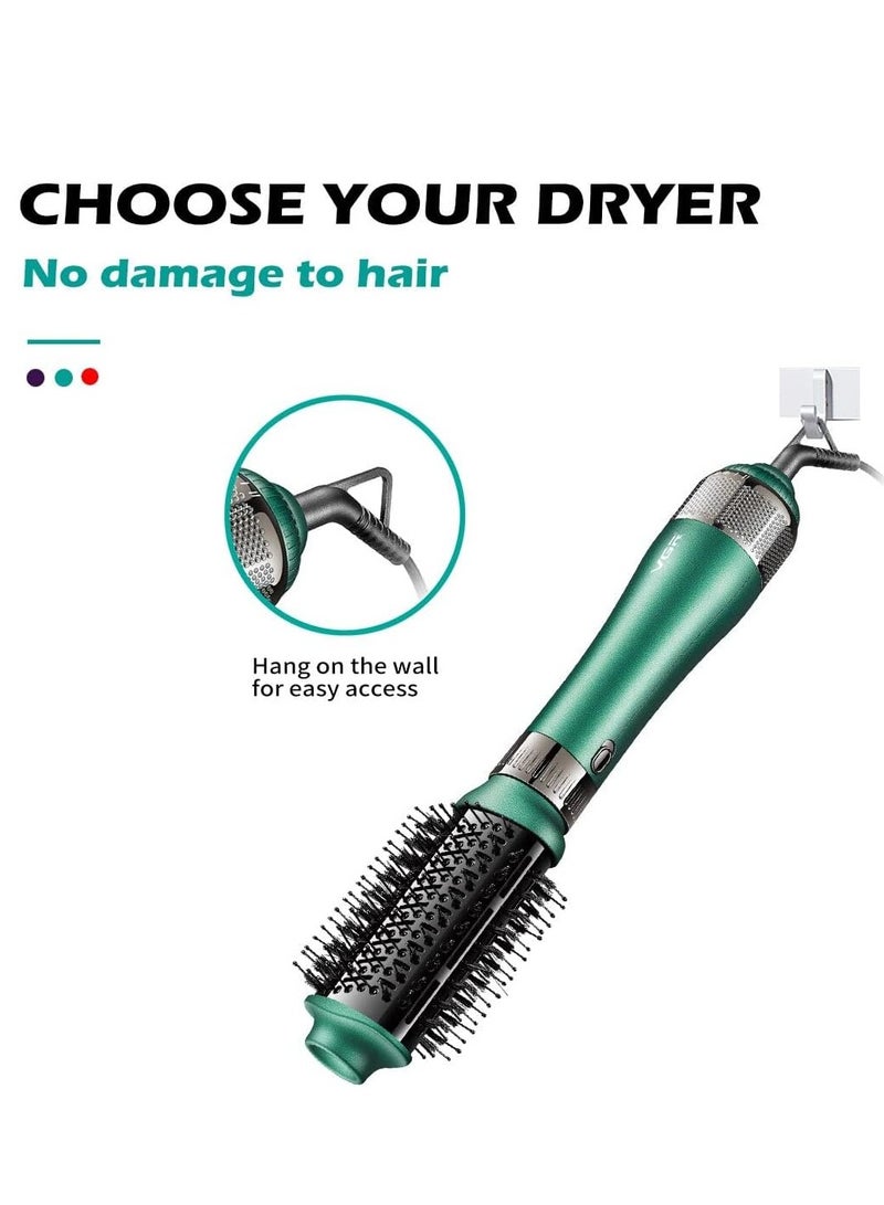 في جي آر - 4 In 1 Professional Hot Air Styler V-493 With Ceramic Coating & Overheating Protection Technology (High Power Of 1000 Watts, Green) V493 - Image 1