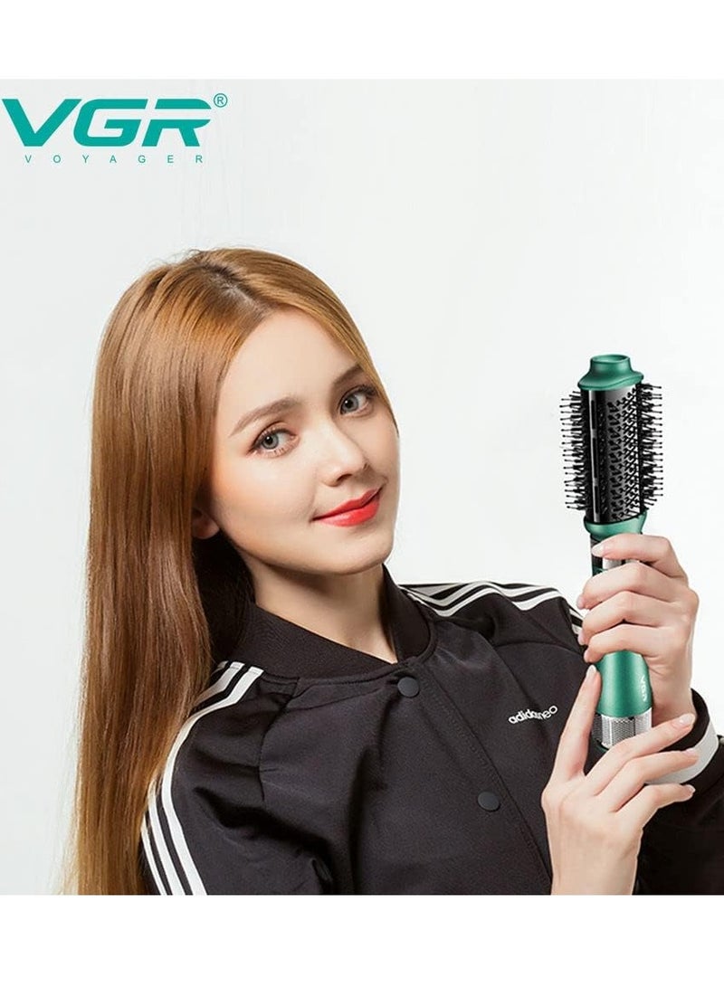 في جي آر - 4 In 1 Professional Hot Air Styler V-493 With Ceramic Coating & Overheating Protection Technology (High Power Of 1000 Watts, Green) V493 - Image 1