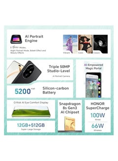 Honor 200 PRO 5G Dual SIM 12GB RAM 512GB ROM Black - International Version  - Image 5