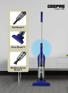 جيباس 2-in-1 Stick & Handheld Vacuum Cleaner with HEPA Filtration, Powerful Suction, Large Dust Capacity, Ideal for Homes, Offices, & Cars 1.2 L 600 W GVC19055-BL Blue  - Image 3