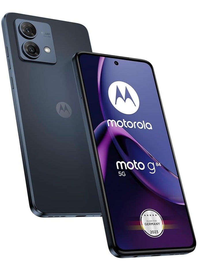 موتورولا Moto G84 5G Dual SIM 8GB RAM 256GB ROM Midnight Blue - International Version  - Image 1
