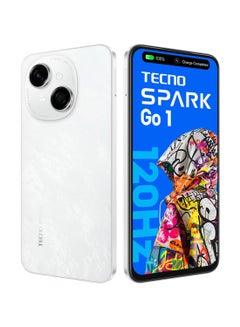 SPARK Go 1 Glittery White  Dual SIM 4GB RAM 128GB - Middle East Version - pnsku/N70134011V/45/_/1733843637/7c9b70be-4af7-46b6-8342-bf9c97b7f882