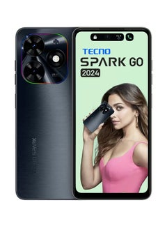تكنو Spark Go 2024 Dual SIM Gravity Black 3GB RAM 64GB 4G - Middle East Version  - Image 1