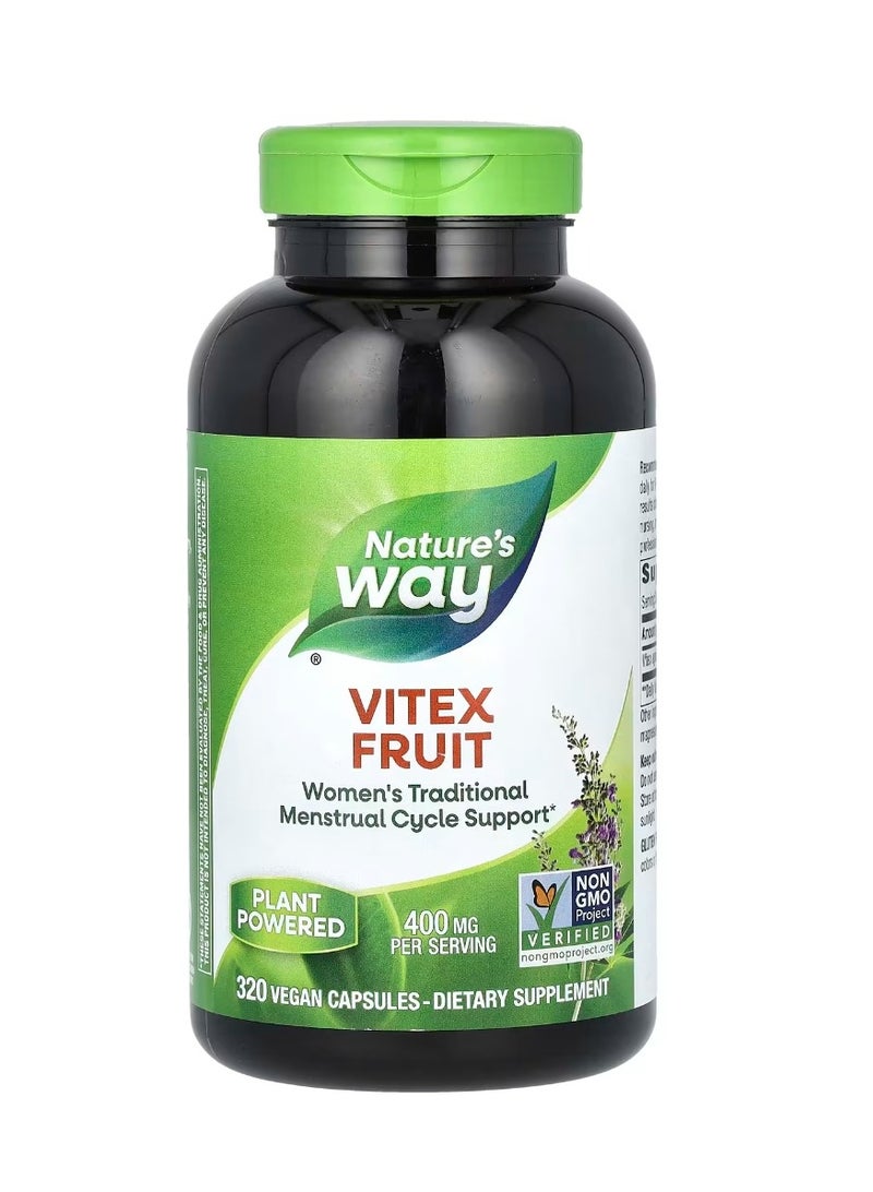 Nature's Way Chasteberry Fruit 400 Mg 320 Veggie Capsules - Image 1