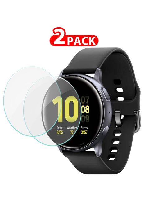 2Packs 44mm Premium Screen Protector for Samsung Galaxy Active 2 – Scratch & Impact Resistant, Easy Install, Bubble-free Clear-2