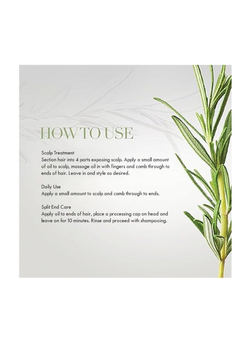 ميلي - Organics Rosemary Mint Strengthening Set 2 Oils + Shampoo Infused With Biotin Cleanses And Helps Strengthen Weak And Brittle Hair 473ml lcm - Image 1