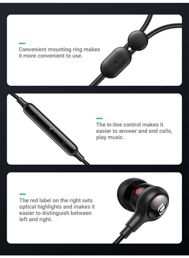 Ugreen in- Ear Earphones With3.5mm Plug-Black black  - Image 5