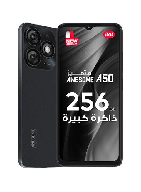 A50 Dual SIM Misty Black 4+8GB RAM 256GB 4G - Middle East Version