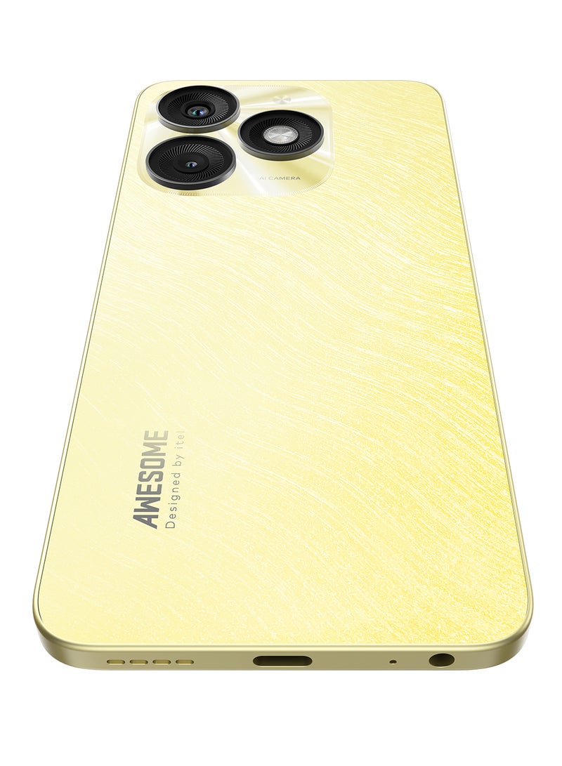إيتيل A50 Dual SIM Shimmer Gold  4+8GB RAM 256GB 4G - Middle East Version  - Image 4