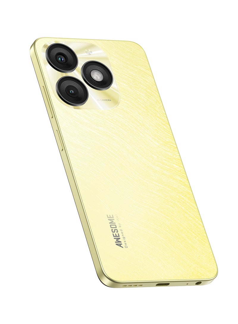 إيتيل A50 Dual SIM Shimmer Gold  4+8GB RAM 256GB 4G - Middle East Version  - Image 3