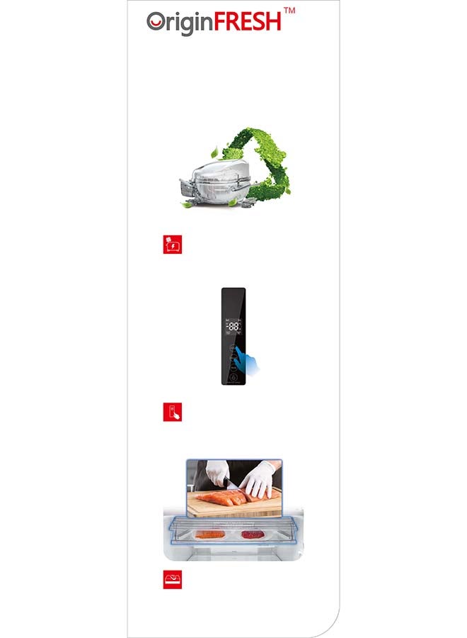 توشيبا Refrigerator 15.7Cuft Freezer 5.8Cuft Origin INVERTER White 380 kW GR-RT835WE-PMU(01) White  - Image 5