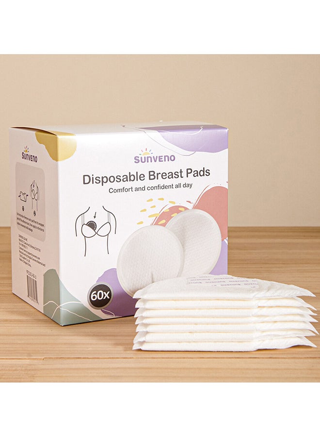 Disposable Breast Pads (60pcs/Box) - White - pnsku/N70134090V/45/_/1735035463/aba75871-3f37-40e7-b5e5-a459185402d5