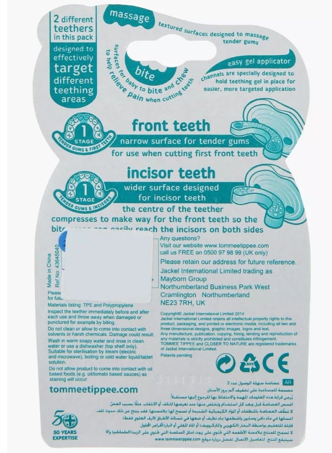 tommee tippee - Baby Teether Set – 2 Teethers For Gums And First Teeth - Image 1