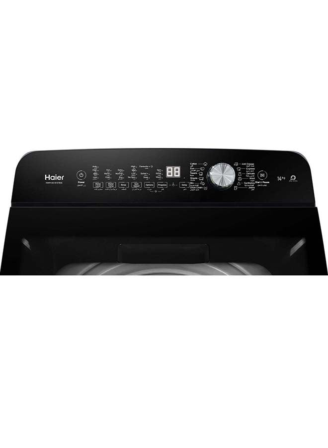 Haier - Top Load Washer 14 kg 12 Program DMM Inverter  Rear Control with Knob Dark Silver 14 kg 335 kW HWM140-B1678S8 Dark Silver - Image 1