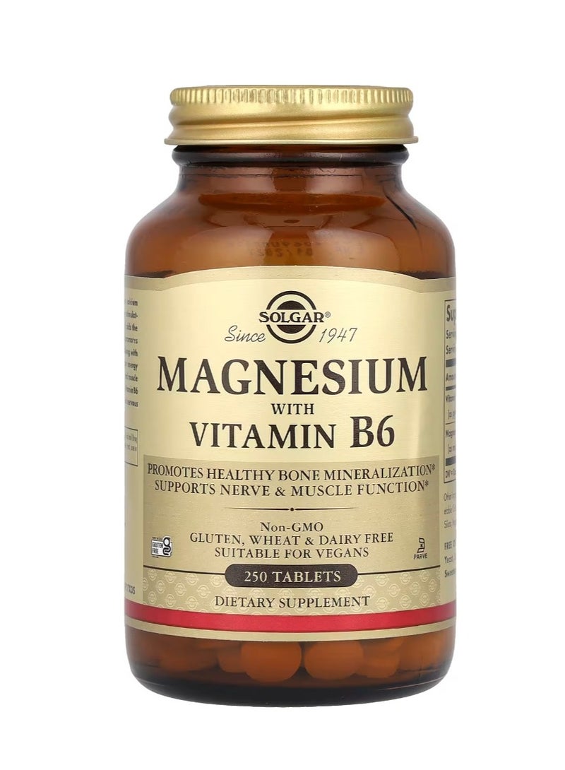 Magnesium With Vitamin B6 250 Tablets - pnsku/N70134109V/45/_/1733734004/b0f5f2e1-d104-4a00-92dc-06b718c16d51