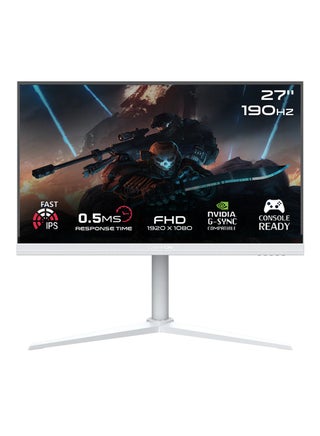27" Inch Artic Pro-Series Gaming Monitor (1920x1080) FHD, 190Hz Refresh Rate, MPRT 0.5ms Response Time, Fast IPS Panel, G-Sync Free Sync with HDMI 2.1 (Support PS5) GOA27FHD190IPS | White - pnsku/N70134124V/45/_/1733814050/72c0ae9f-28ab-4009-ac1a-6d00913d5003