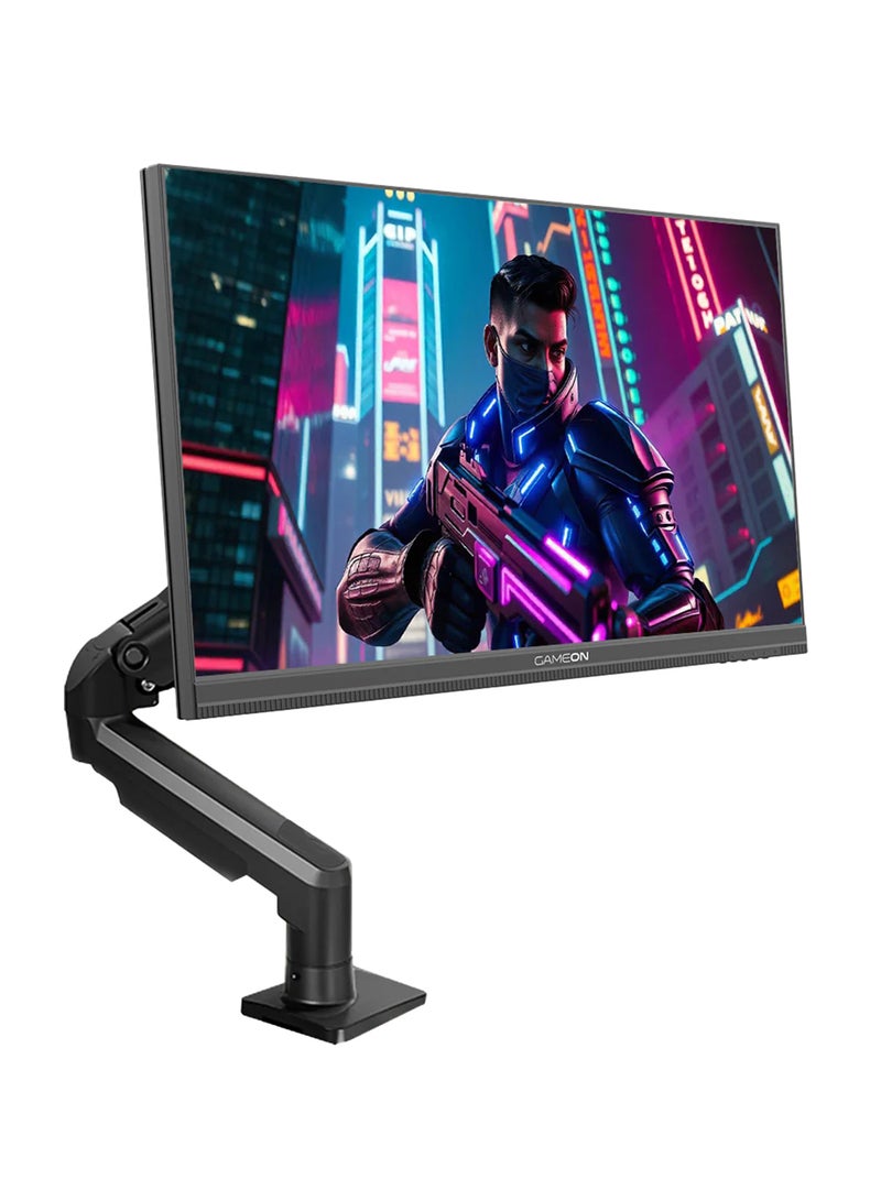 جايم أون شاشة الألعاب GOM27FHD190IPSX Midnight Pro X Series، شاشة سوداء بحجم 27 بوصة، قيمنق شاشة دقة 1920x1080p FHD، لوحة IPS سريعة، معدل تحديث 190 هرتز، وقت استجابة 0.5 مللي ثانية، HDMI 2.1، مع قاعدة، دعم Freesync و G-Sync، تدعم HDR، PS5، VRR  - Image 3