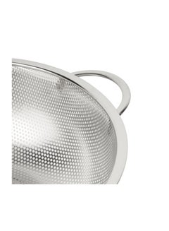 رويال فورد Royalford 22.5 cm Multipurpose Stainless Steel Strainer Basket- RF12682/ Colander with Strong Handles, Perfect for Washing Rice, Fruits, Vegetable and Straining Pasta, Rice, Noodles/ Stylish Design with Micro Perforated Holes Silver  - Image 4