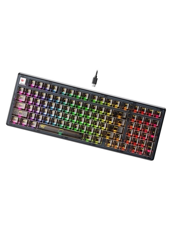 havit Efficient Gaming Keyboard, Rgb Computer Keyboard, Plug Play, Suitable for Gamers, Typists, Programmers, Writers  - Image 1