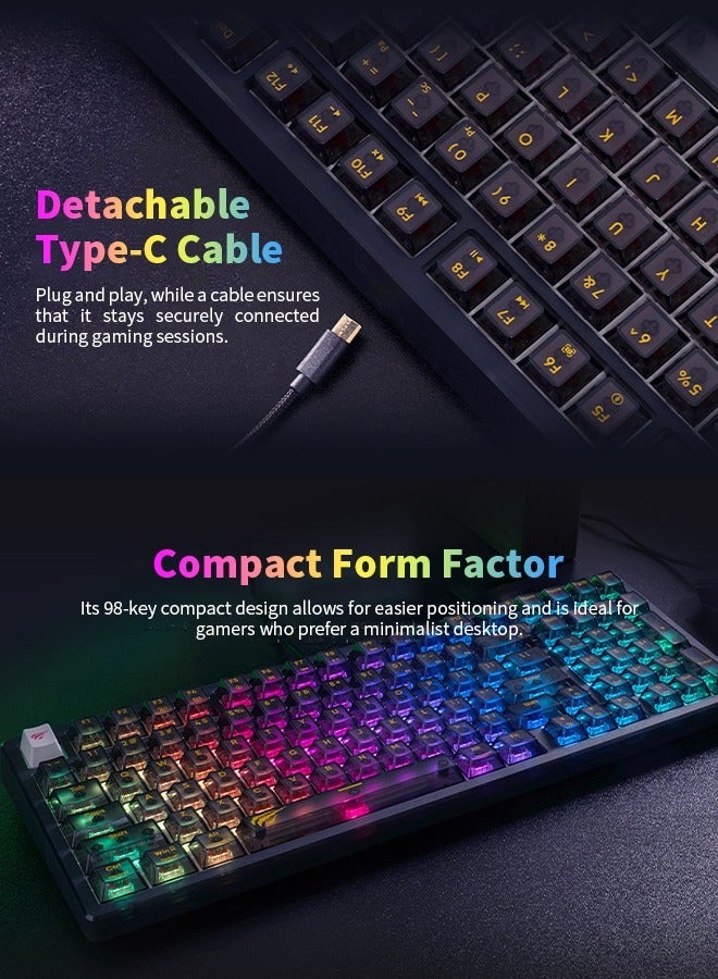 havit Efficient Gaming Keyboard, Rgb Computer Keyboard, Plug Play, Suitable for Gamers, Typists, Programmers, Writers  - Image 3